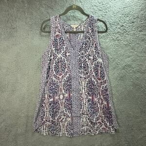 Rebecca‎ Taylor Women's Size 6 100% Silk Tank Floral Flowy